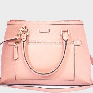 Authentic Gucci Soft Microguccissima Medium Pink Tote Bag